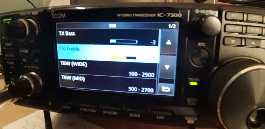 IC 7300 Menu 2