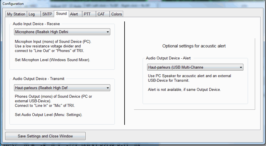 configuration jt65